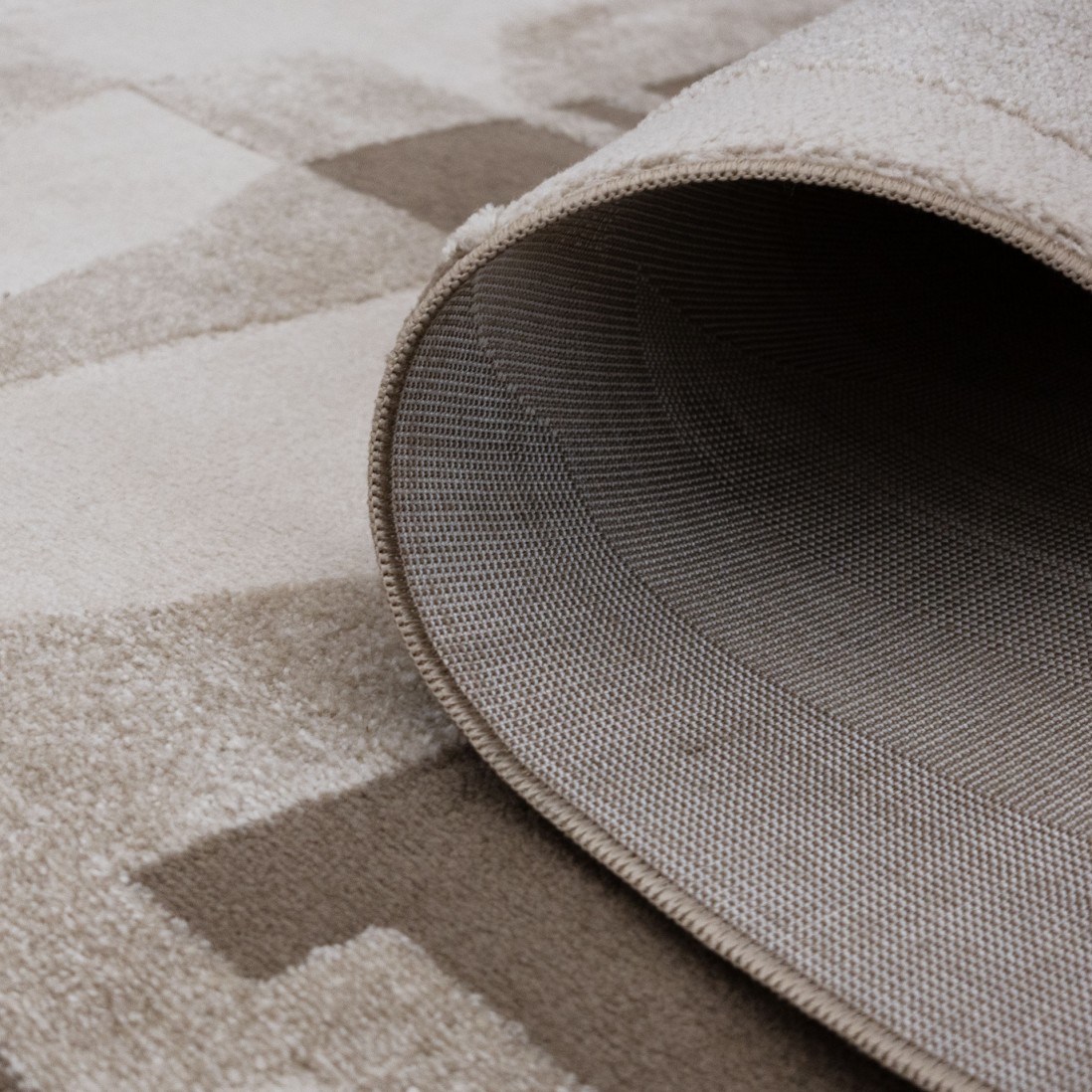 Geometric Area Rug Burela 0387/002 Beige