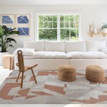 Geometric Area Rug Burela 0387/192 Orange