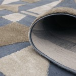 Alfombra Geomtrica Burela 3870/004 Azul
