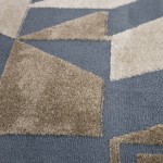 Alfombra Geomtrica Burela 3870/004 Azul