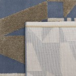 Alfombra Geomtrica Burela 3870/004 Azul