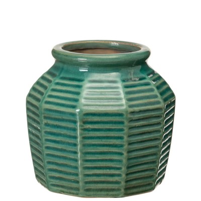 Vaso Decorativo de Cermica 211 Verde