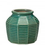 Vaso Decorativo de Cermica 211 Verde