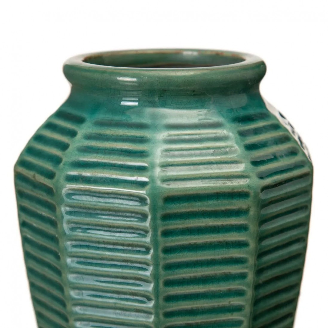 Vaso Decorativo de Cermica 211 Verde