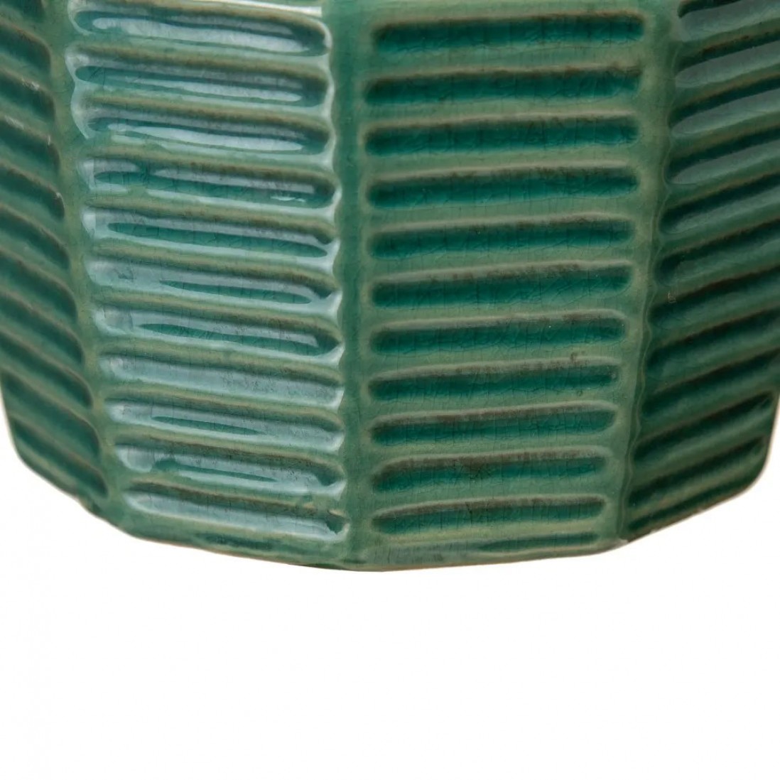 Vaso Decorativo de Cermica 211 Verde