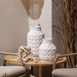 Vaso Decorativo de Cermica 502 Branco