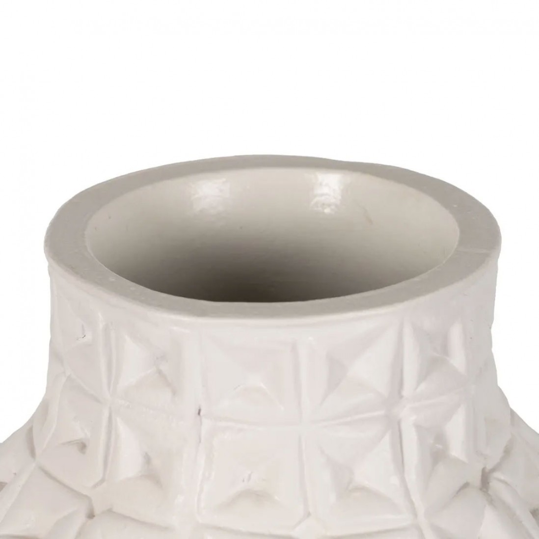 Vaso Decorativo de Cermica 502 Branco