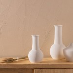 Ceramic Decorative Vase 933 White