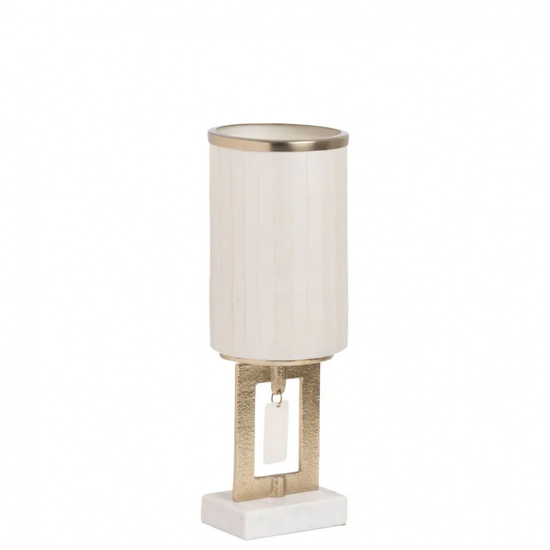 Vaso Decorativo de Metal 108 Branco