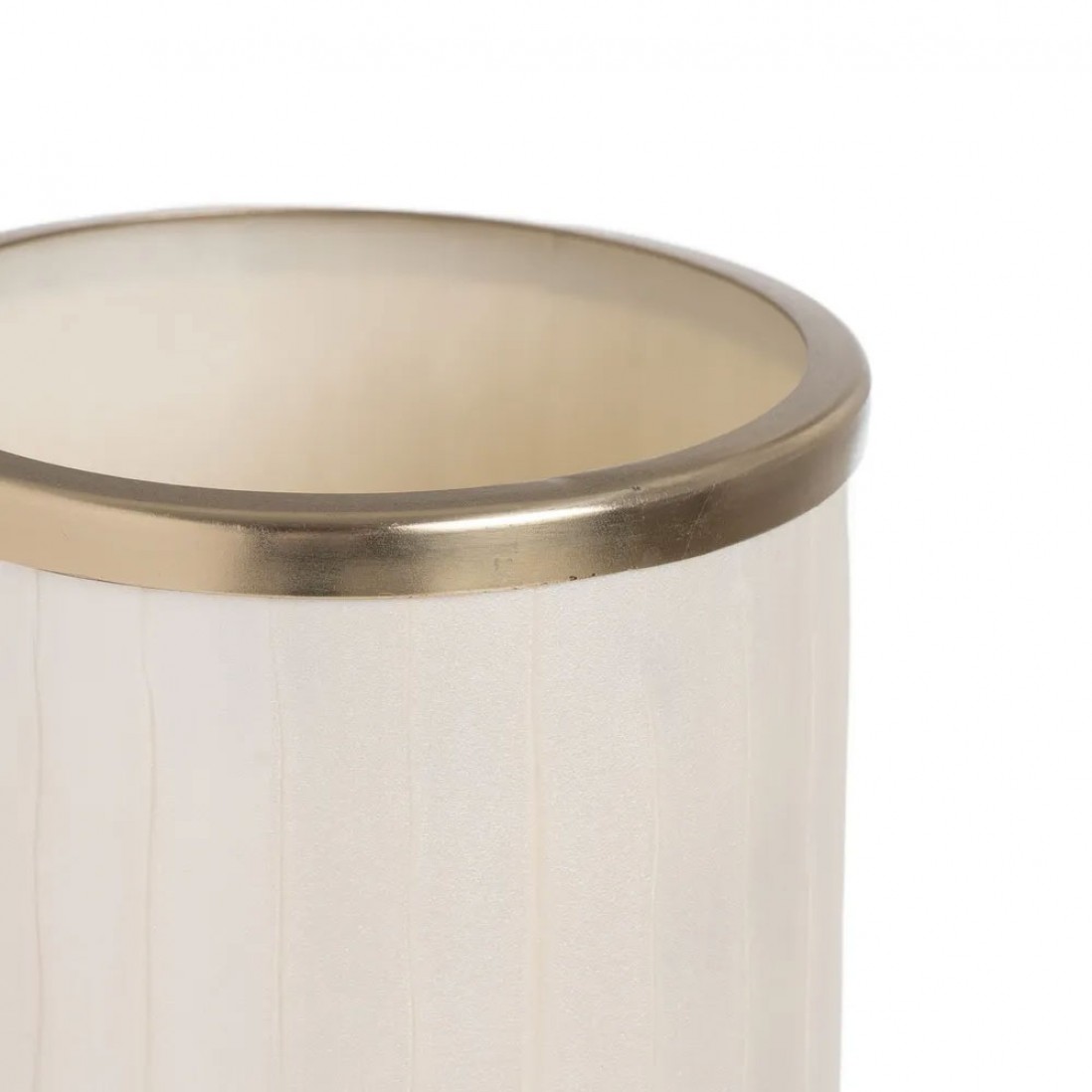 Vaso Decorativo de Metal 108 Branco