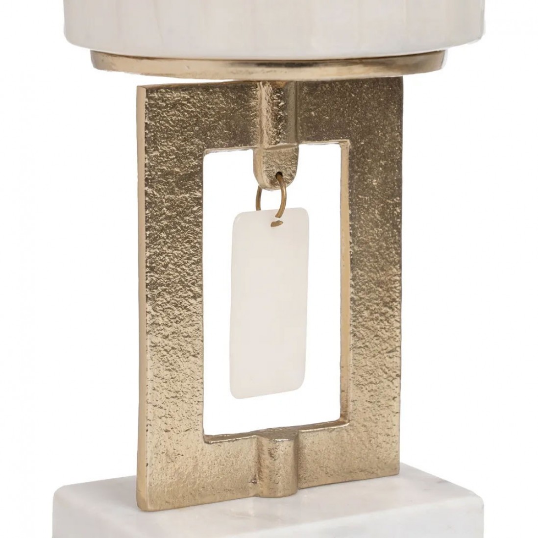 Vaso Decorativo de Metal 108 Branco