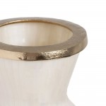 Vaso Decorativo de Metal 110 Branco