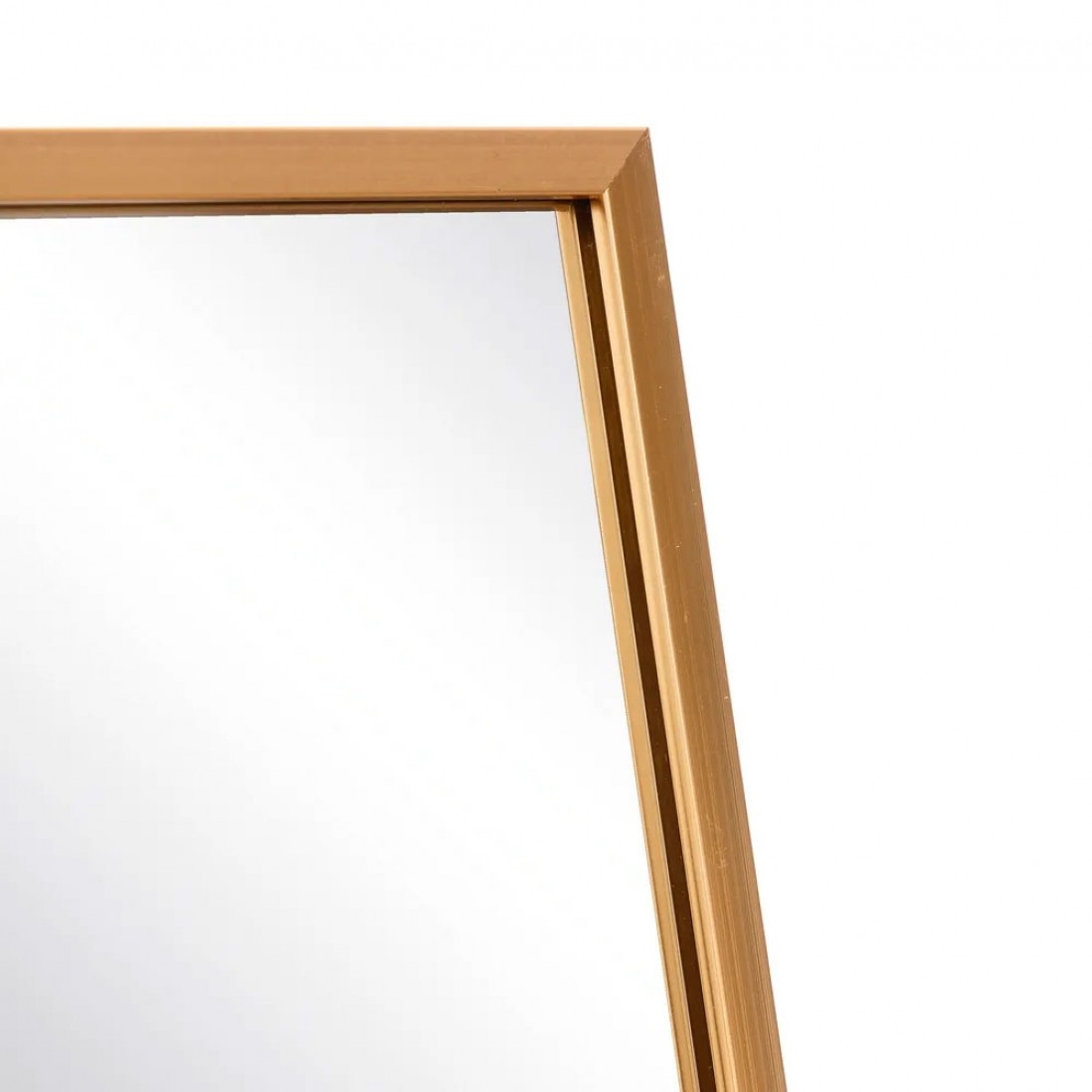 Espejo de Pie Rectangular de Metal 733 Dorado