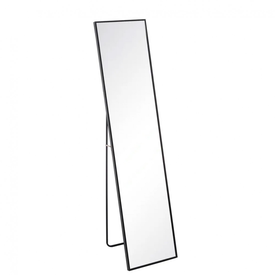 Espejo de Pie Rectangular de Metal 734 Negro