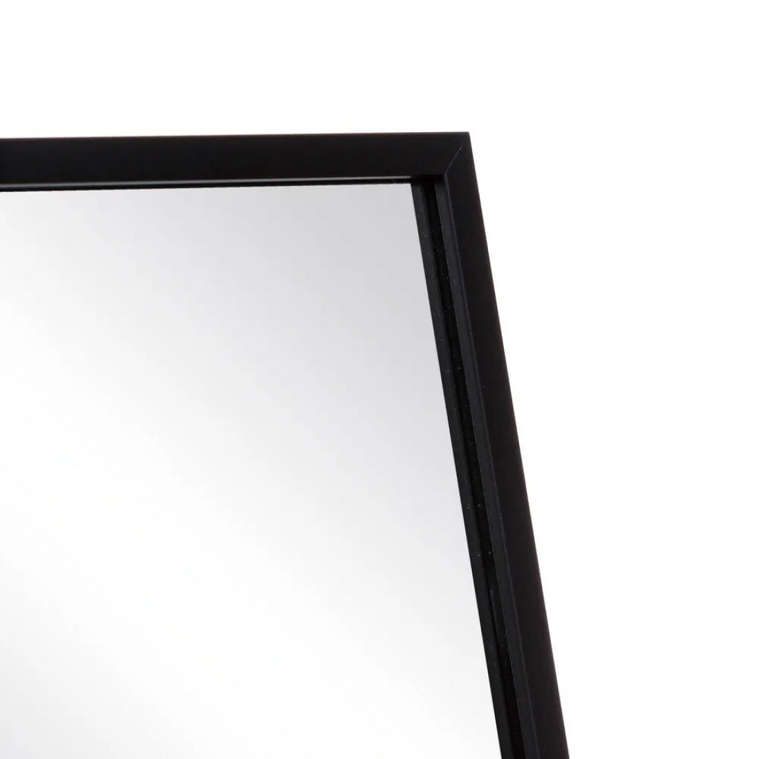Espejo de Pie Rectangular de Metal 734 Negro