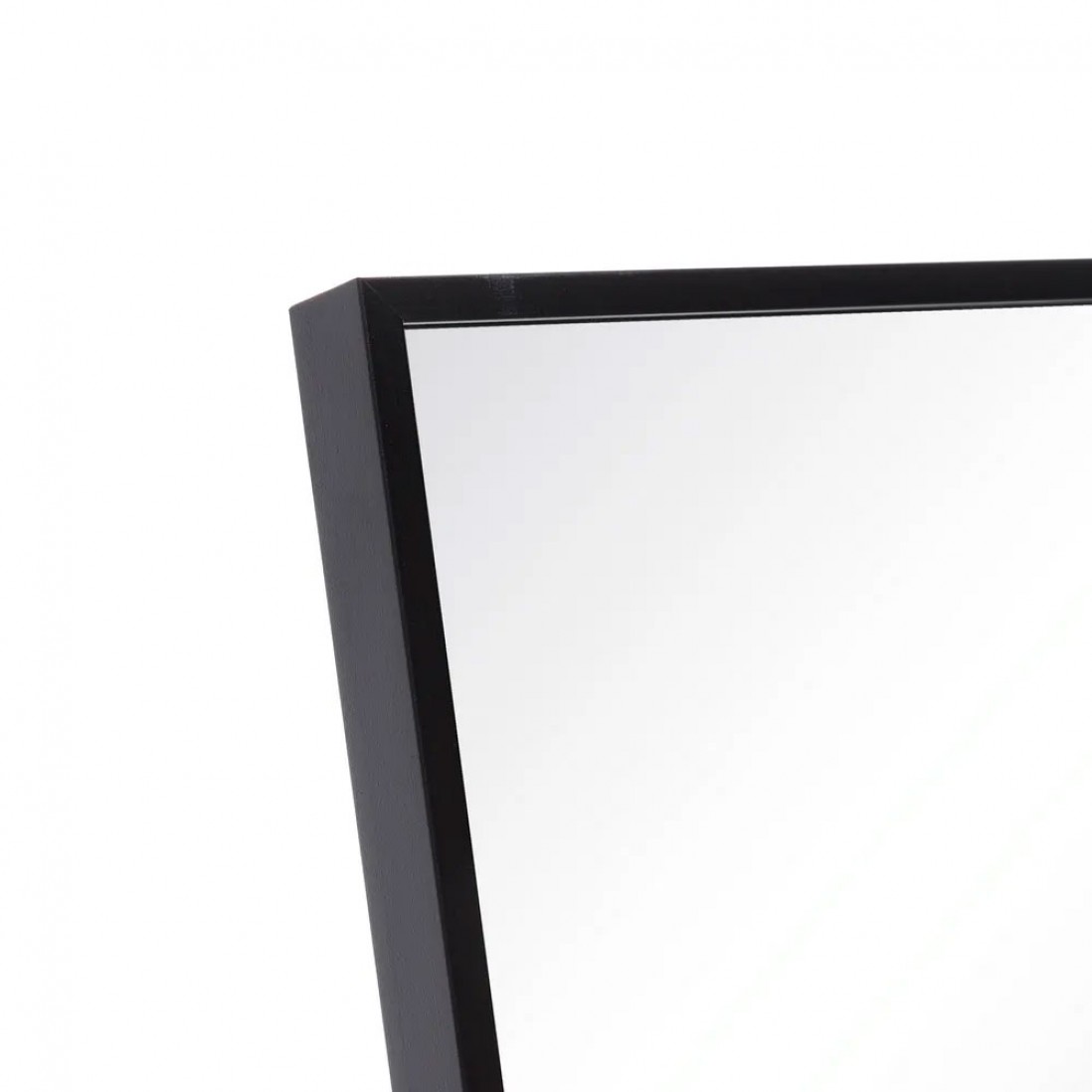 Espejo de Pie Rectangular de Metal 734 Negro