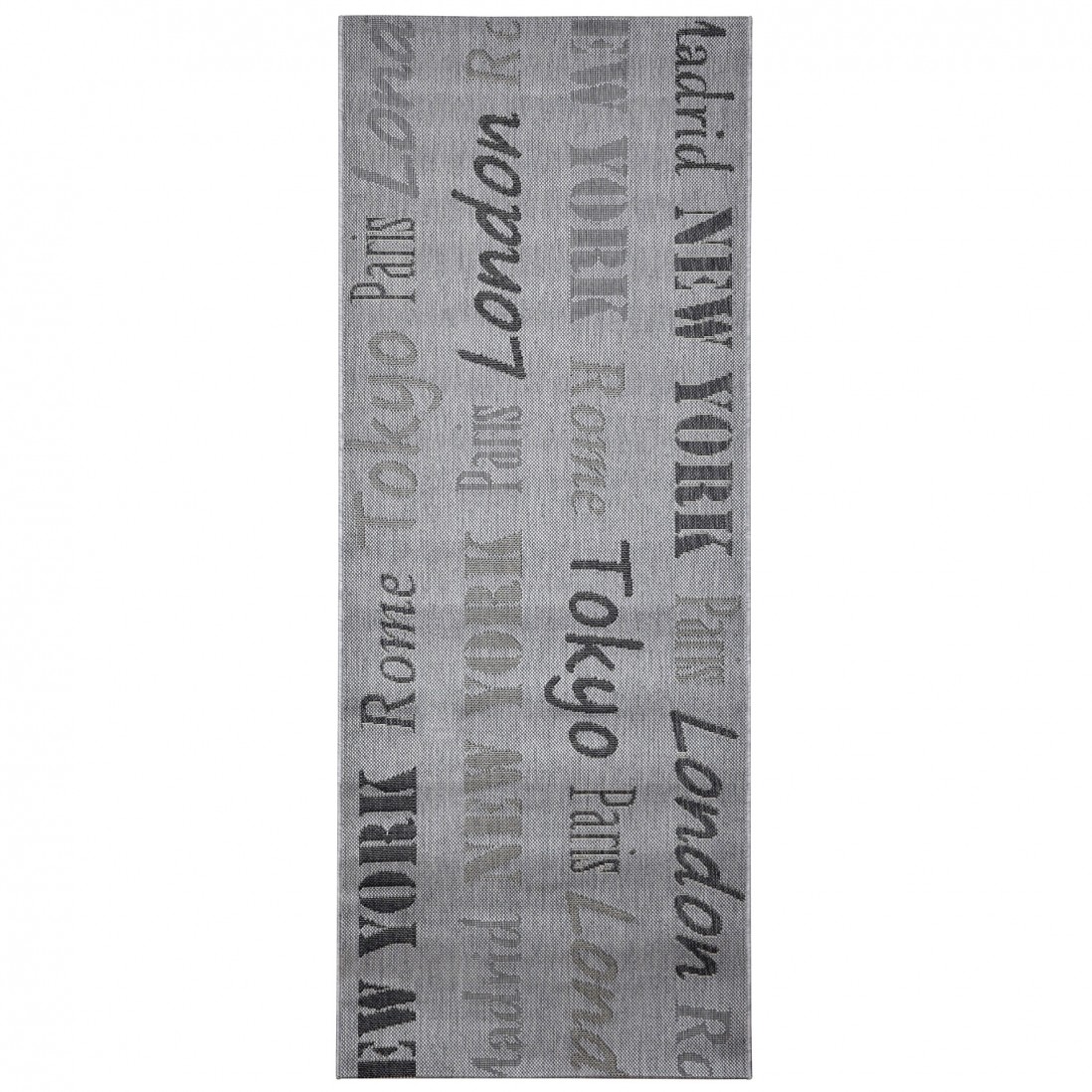 Alfombra de Pasillo Interior/Exterior Kitchen 03492/032 Gris