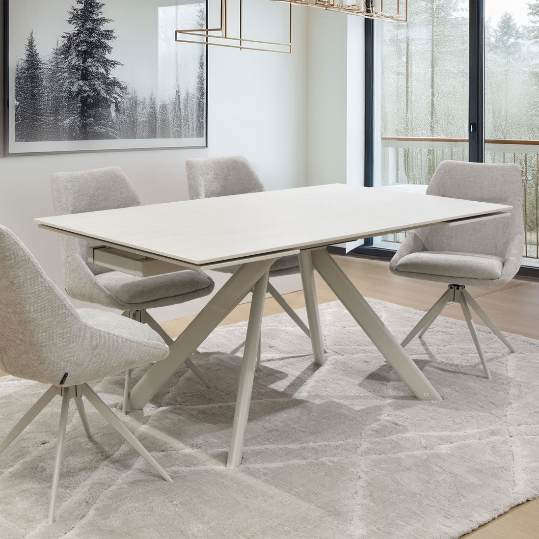 Extensible Dining Table 160(240)X90 cm Norma