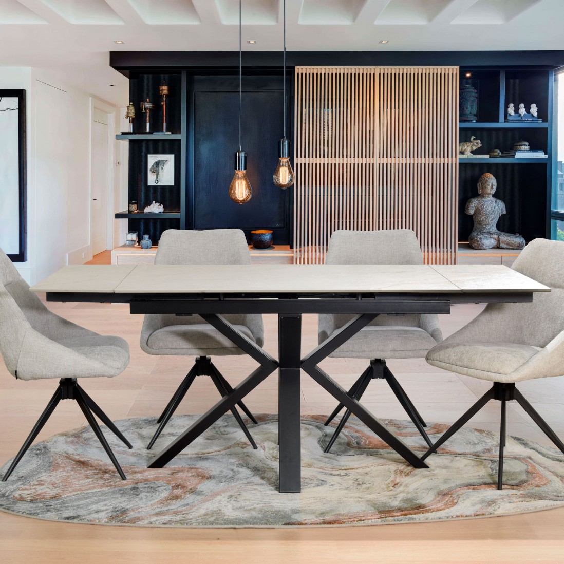 Mesa de Comedor Extensible 120(180)X80 cm Fenix