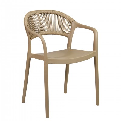 Indoor and Outdoor Chair Avelan Beige