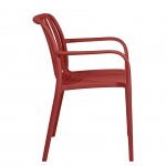 Silla para Interior y Exterior Bandol Roja