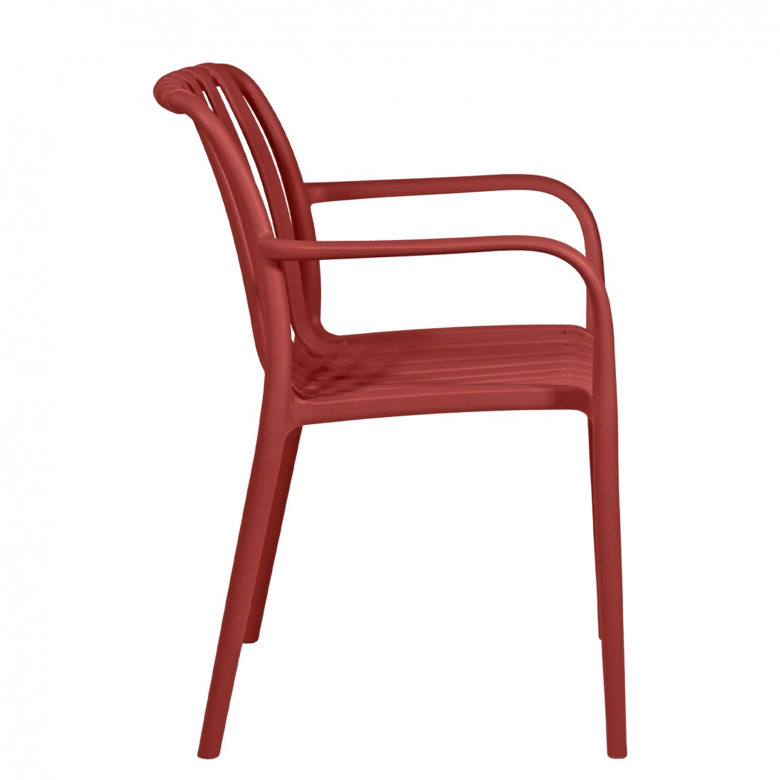 Silla para Interior y Exterior Bandol Roja