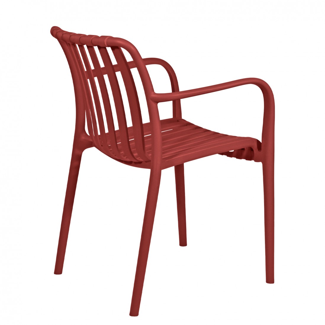 Silla para Interior y Exterior Bandol Roja