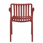 Silla para Interior y Exterior Bandol Roja