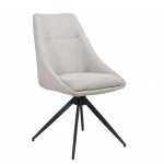 Silla de Comedor Giratria Caen Gris/Negra