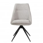 Silla de Comedor Giratria Caen Gris/Negra