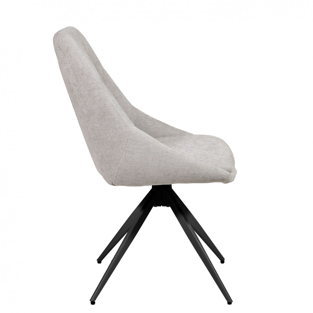 Silla de Comedor Giratria Caen Gris/Negra