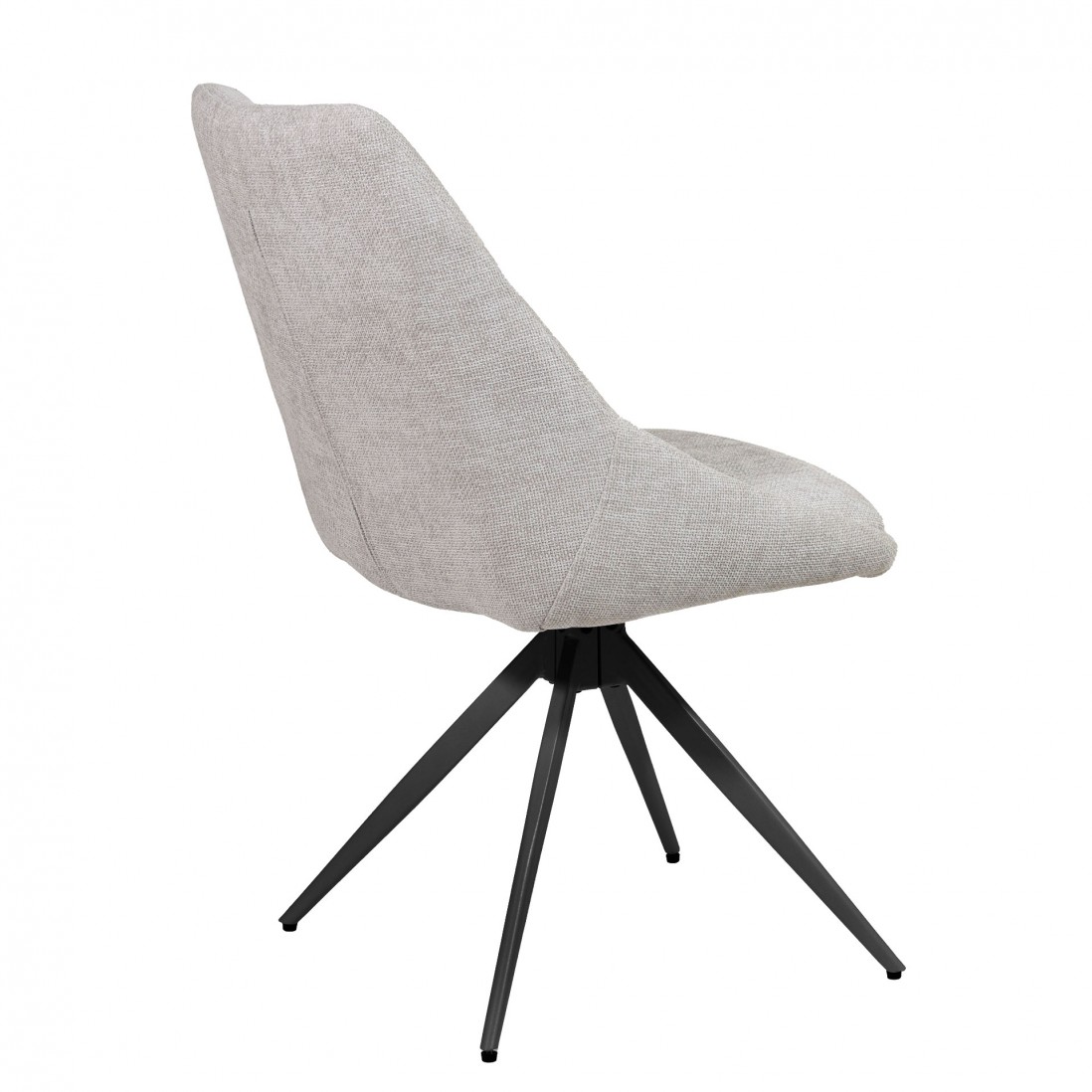 Silla de Comedor Giratria Caen Gris/Negra