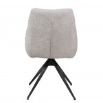 Silla de Comedor Giratria Caen Gris/Negra