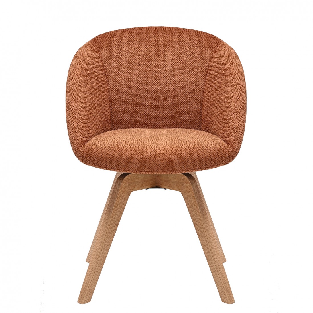 Swivel Dining Chair Orange