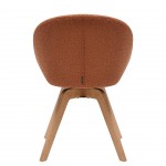 Swivel Dining Chair Orange