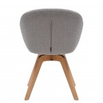 Silla de Comedor Giratria Allos Gris