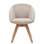 Silla de Comedor Giratria Allos Beige