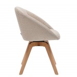 Silla de Comedor Giratria Allos Beige