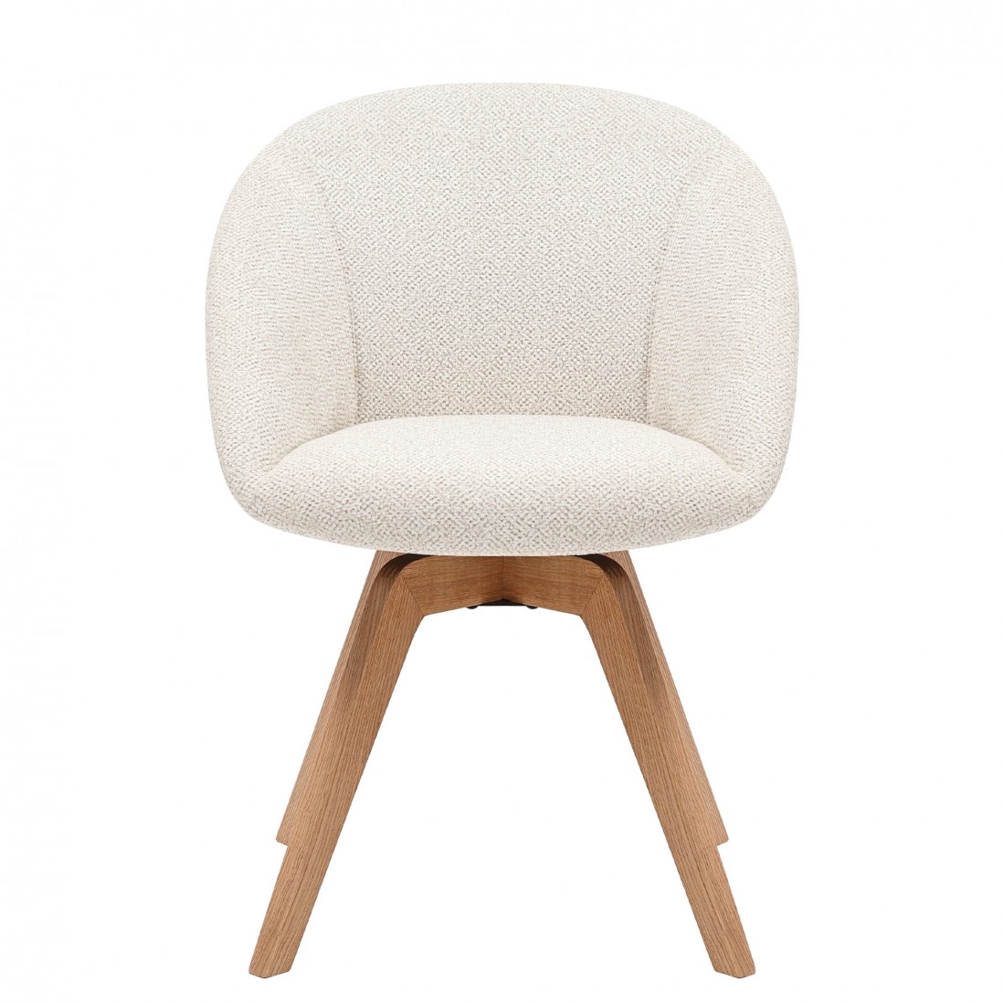 Swivel Dining Chair Cream