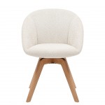 Swivel Dining Chair Cream