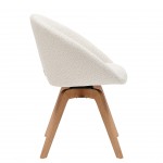 Swivel Dining Chair Cream