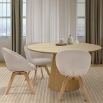 Silla de Comedor Giratria Allos Beige