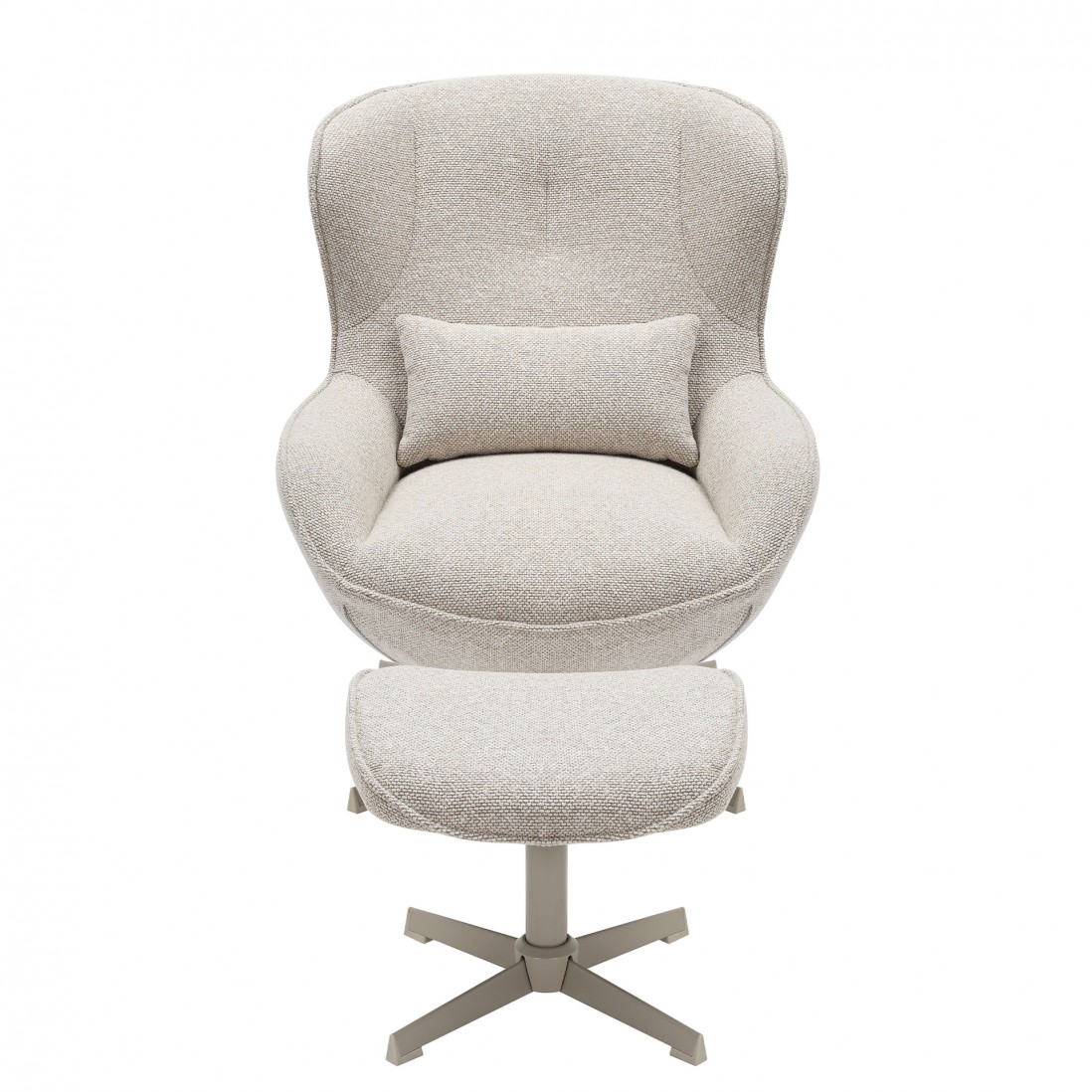 Silln con Sistema Giratorio y Reposapis Ancelle Beige