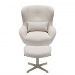 Silln con Sistema Giratorio y Reposapis Ancelle Beige