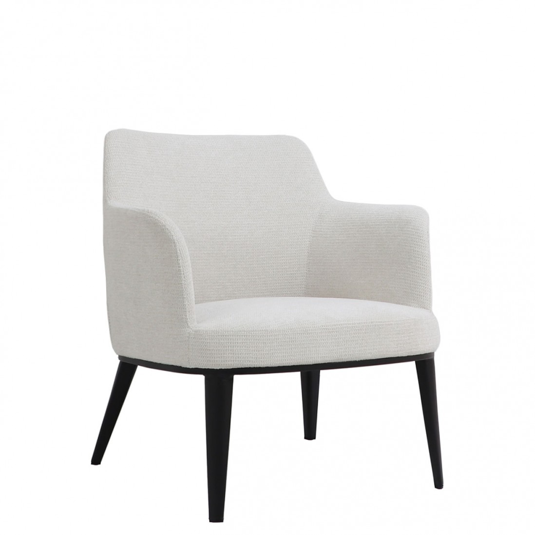 Metal and Fabric Armchair Marselha Cream