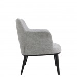 Metal and Fabric Armchair Marselha Gray