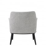 Metal and Fabric Armchair Marselha Gray
