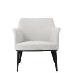 Metal and Fabric Armchair Marselha Cream