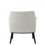Metal and Fabric Armchair Marselha Cream