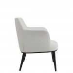 Metal and Fabric Armchair Marselha Cream